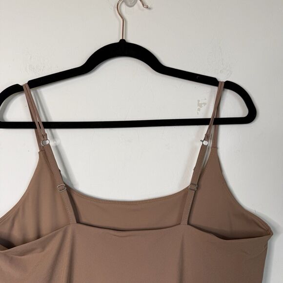 Abercrombie & Fitch Large Tall Traveler Mini Skort Dress Brown Athletic Lounge - Picture 6 of 10